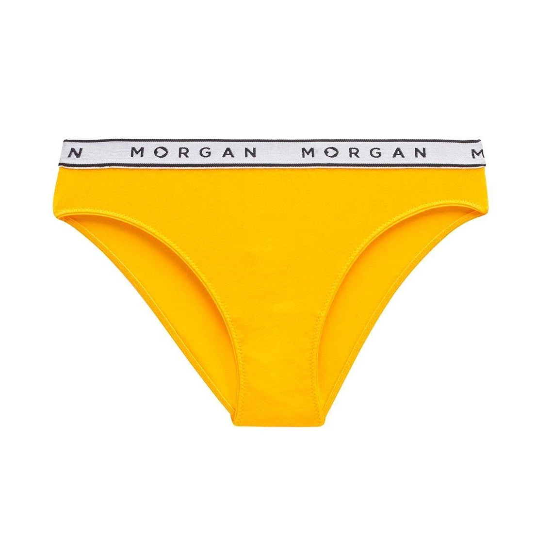 Morgan Lingerie - Culotte Classique en Coton Jaune avec Ceinture Siglée 6 Morgan Lingerie - Culotte Classique en Coton Jaune avec Ceinture Siglée – Image 4