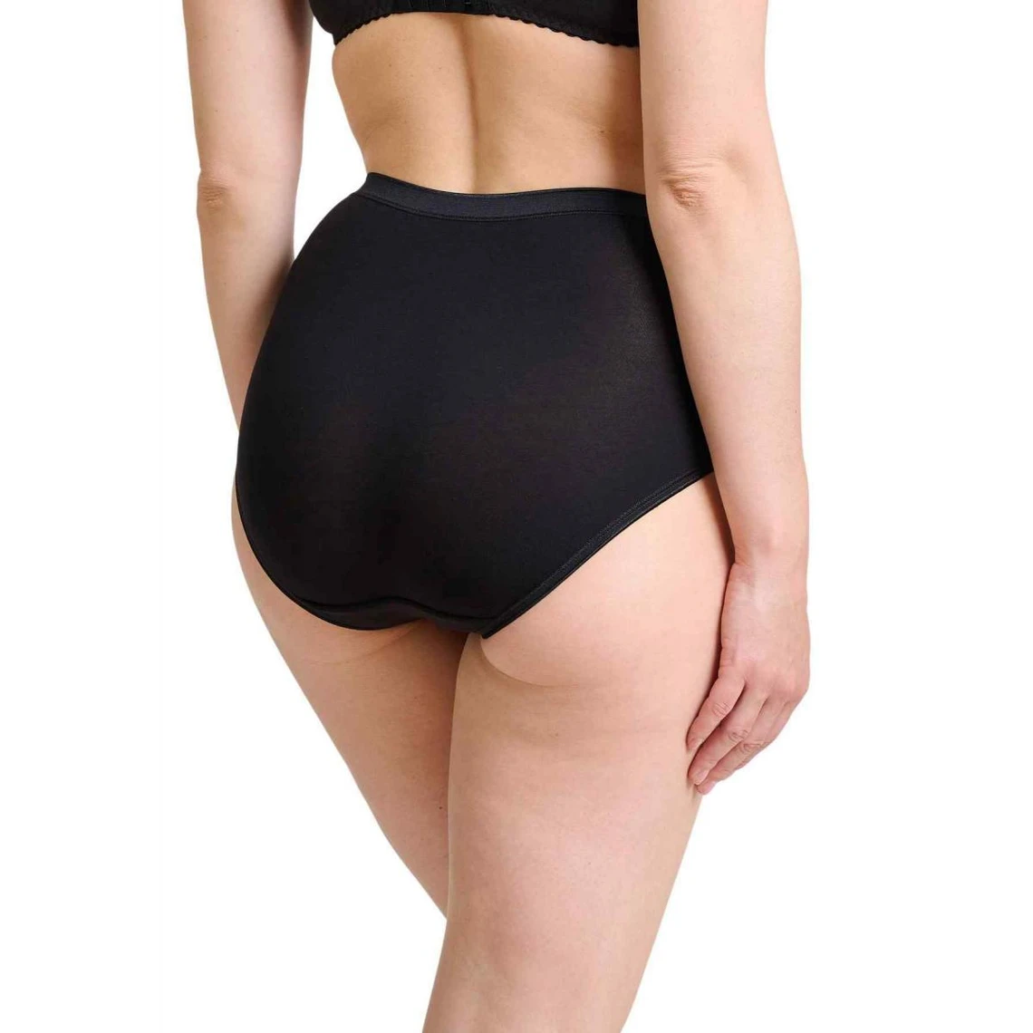 Sans Complexe Douceur Bambou - Culotte Taille Haute Noire 5 Sans Complexe Douceur Bambou - Culotte Taille Haute Noire – Image 3