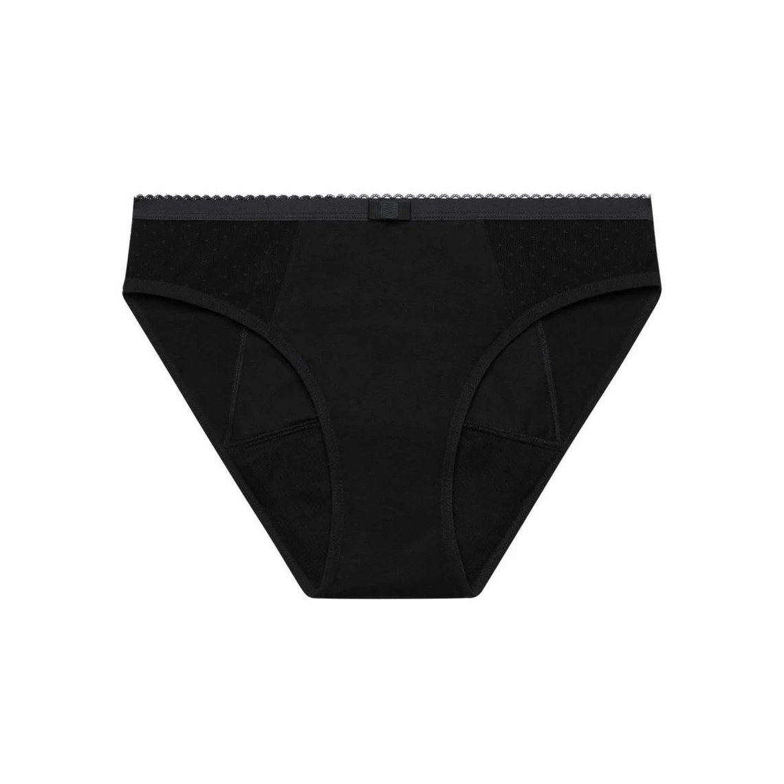 DIM Protect : Culotte de Règles Flux Abondant Noire en Coton Bio 4 DIM Protect : Culotte de Règles Flux Abondant Noire en Coton Bio – Image 2