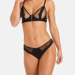 Pomm Poire Cats Eyes Black Lace and Tulle Panty 11 Pomm Poire Cats Eyes Black Lace and Tulle Panty -FITANCY Boutique culotte noir cats eyes 3576030 7359706 6 1140x1140