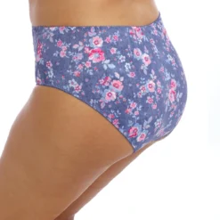 Elomi Morgan Culotte Taille Haute Bleue - Lingerie Grande Taille -FITANCY Boutique culotte taille haute bleue 3433658 3 1140x1140