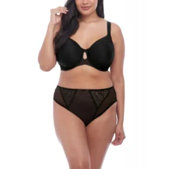 Elomi Charley - Culotte Taille Haute Noire - Lingerie Grande Taille -FITANCY Boutique culotte taille haute noire 1229129 2 1140x1140