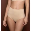 Bye Bra Culotte Taille Midi Invisible - Invisible Shapewear Beige