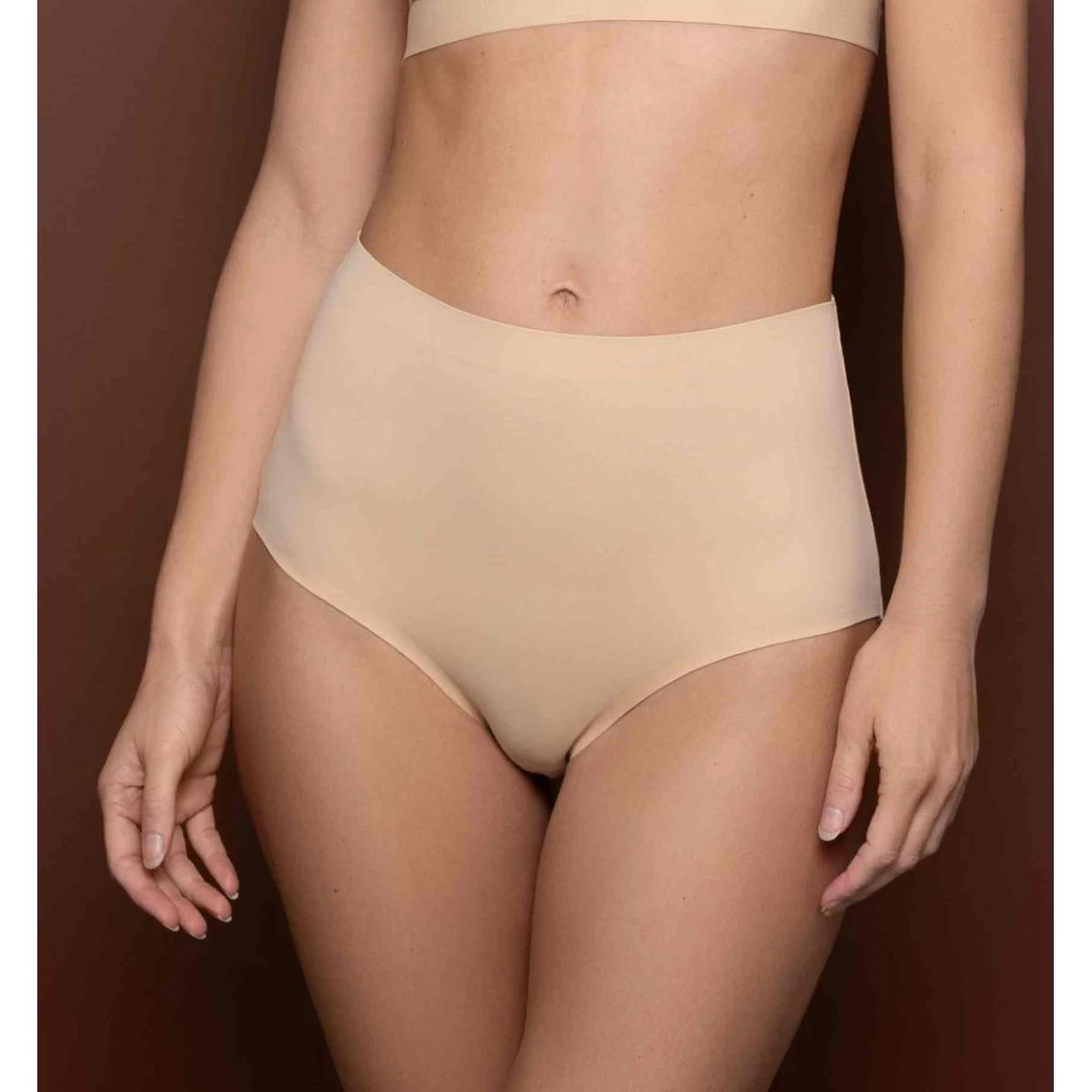 Bye Bra Culotte Taille Midi Invisible - Invisible Shapewear Beige 3 Bye Bra Culotte Taille Midi Invisible - Invisible Shapewear Beige