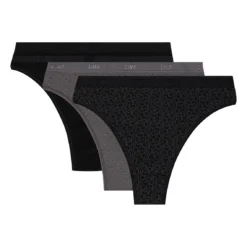 DIM Lot De 3 String- Logo Noir -FITANCY Boutique d4c19p3 dp605 3516090 2 1140x1140