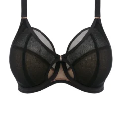 ELOMI Soutien-gorge Plunge Noir -FITANCY Boutique el301202 blk cut elomi lingerie kintai black underwired plunge bra 3557130 1140x1140