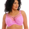 Elomi Brianna : Soutien-Gorge Plongeant en Dentelle Rose -FITANCY Boutique el8080 vek primary elomi lingerie brianna very pink underwired plunge bra 3433634 5 1140x1140