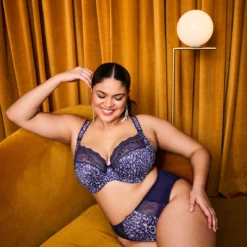 Elomi Lucie Soutien-Gorge Plongeant à Armatures Grande Taille - Bleu Nuit -FITANCY Boutique elomi lucie soutien gorge plongeant 3669399 2 6835a8810572c 1140x1140