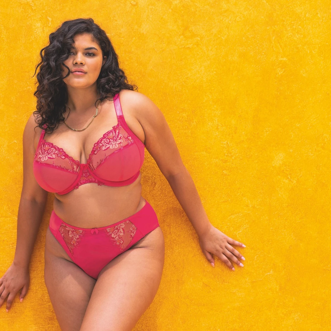 ELOMI Soutien Gorge Plongeant Rose Foncé 4 ELOMI Soutien Gorge Plongeant Rose Foncé – Image 2