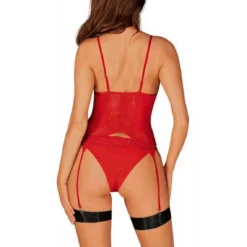 Obsessive Ensemble 2 Pièces - Corset Et Culotte -FITANCY Boutique ensemble 2 pieces corset et culotte rouge 3374422 3 1140x1140