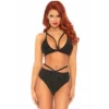 LEG AVENUE Ensemble 2 Pièces Soutien-gorge à Lanières Et Slip Brésilien -FITANCY Boutique ensemble 2 pieces soutien gorge a lanieres et slip bresilien noir 3353456 1140x1140