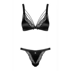 Obsessive Ensemble 2 Pièces - Soutien-gorge Plongeant Et String -FITANCY Boutique ensemble 2 pieces soutien gorge plongeant et string noir 3374298 1140x1140