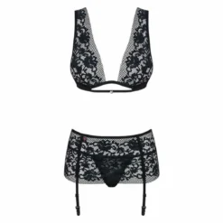 Obsessive Ensemble Soutien-gorge Plongeant, String Et Porte-jaretelles -FITANCY Boutique ensemble soutien gorge plongeant string et porte jaretelles noir 3297532 2 1140x1140