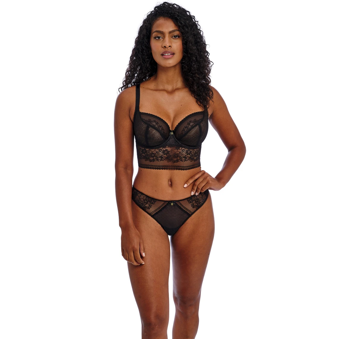 Freya Sydnie Soutien-Gorge Plongeant à Armatures en Dentelle - Black 4 Freya Sydnie Soutien-Gorge Plongeant à Armatures en Dentelle - Black – Image 2
