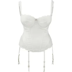 Guêpière Bretelles Amovibles Masquerade SERENITY Ivoire (mariage) -FITANCY Boutique guepiere bretelles amovibles masquerade serenity ivoire mariage 9 1140x1140