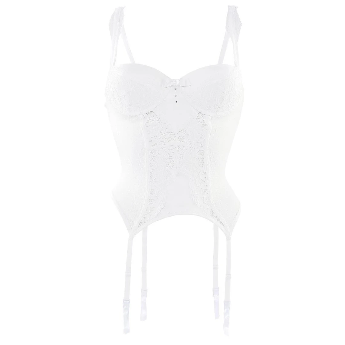 Guêpière Ivoire Pourquoi Pas POMM'POIRE-blanc 4 Guêpière Ivoire Pourquoi Pas POMM'POIRE-blanc – Image 2