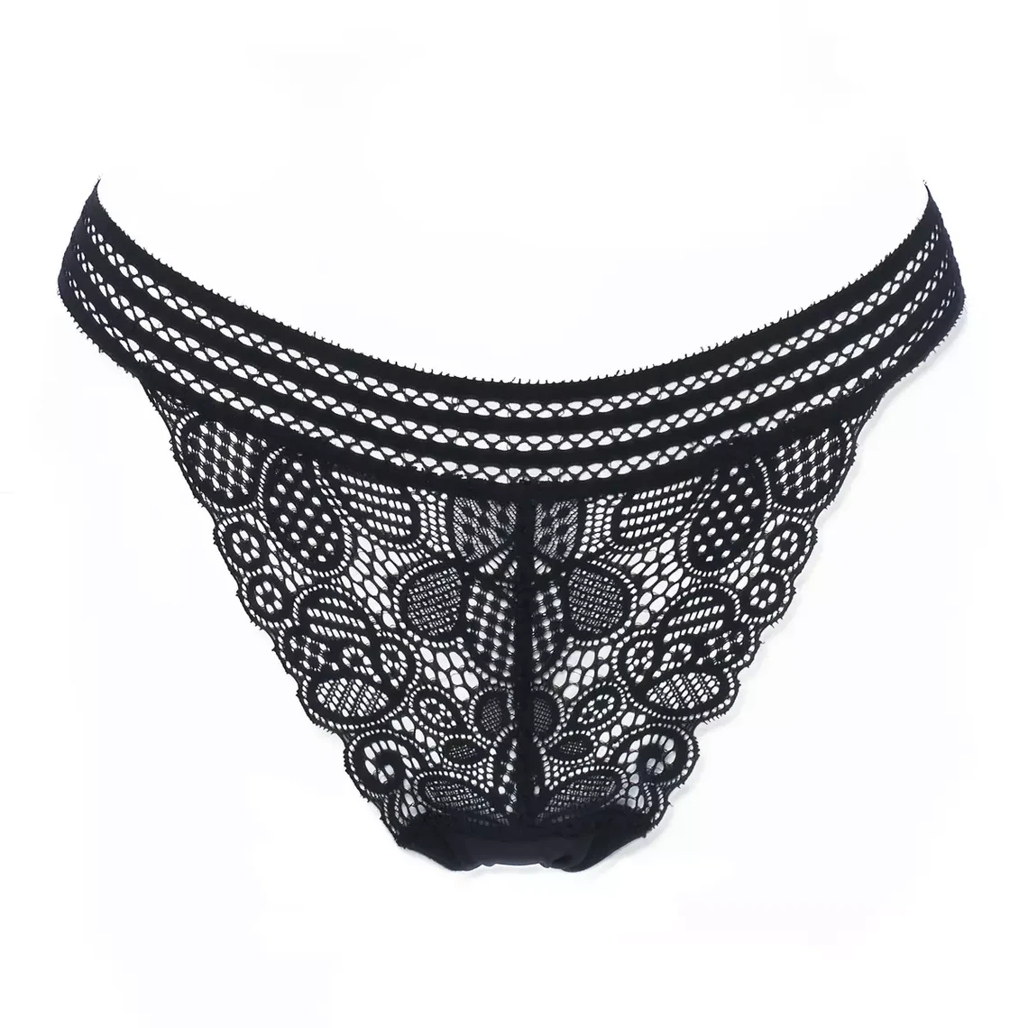 Huit Lingerie Arpège String - Sophisticated Black Lace Thong 6 Huit Lingerie Arpège String - Sophisticated Black Lace Thong – Image 4