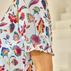 Pyjama Short Motif Florale En Viscose 7 Pyjama Short Motif Florale En Viscose -FITANCY Boutique ldn cherrypyj pyjshort bleu en viscose 3622635 7624427 27 1140x1140