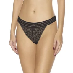 Huit Lingerie Arpège String - Sophisticated Black Lace Thong