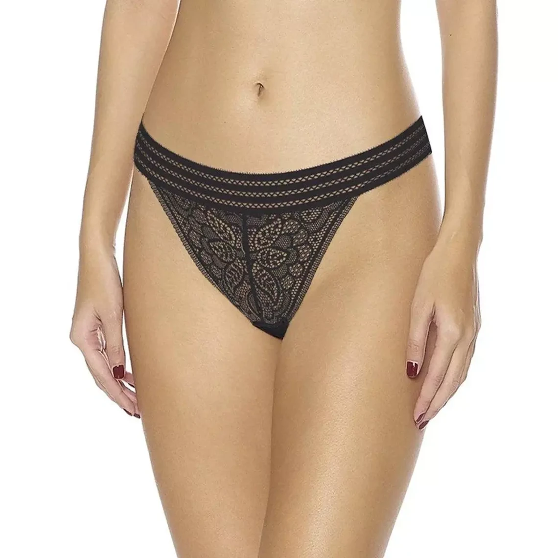 Huit Lingerie Arpège String - Sophisticated Black Lace Thong 3 Huit Lingerie Arpège String - Sophisticated Black Lace Thong