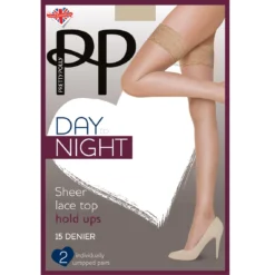 Lot De 2 Paires De Bas Pretty Polly DAY TO NIGHT Beige