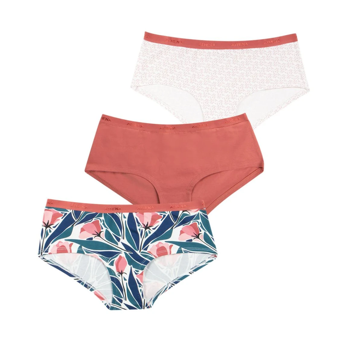 Athena Ecopack Basic : Lot de 3 Boxers en Coton Stretch pour Femme 6 Athena Ecopack Basic : Lot de 3 Boxers en Coton Stretch pour Femme – Image 4