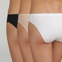 DIM Lot de 3 Slips Les Pockets Ecodim - Noir, Blanc & Beige -FITANCY Boutique lot de 3 slips blanc beige et noir 1182149 2 1140x1140