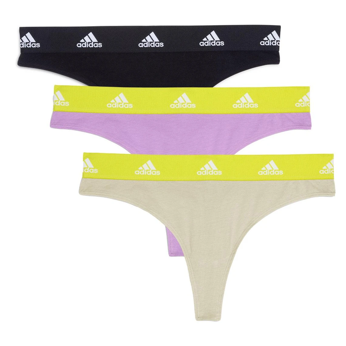 Lot De 3 Strings Femme Coton Logo Adidas Noir 7 Lot De 3 Strings Femme Coton Logo Adidas Noir – Image 5