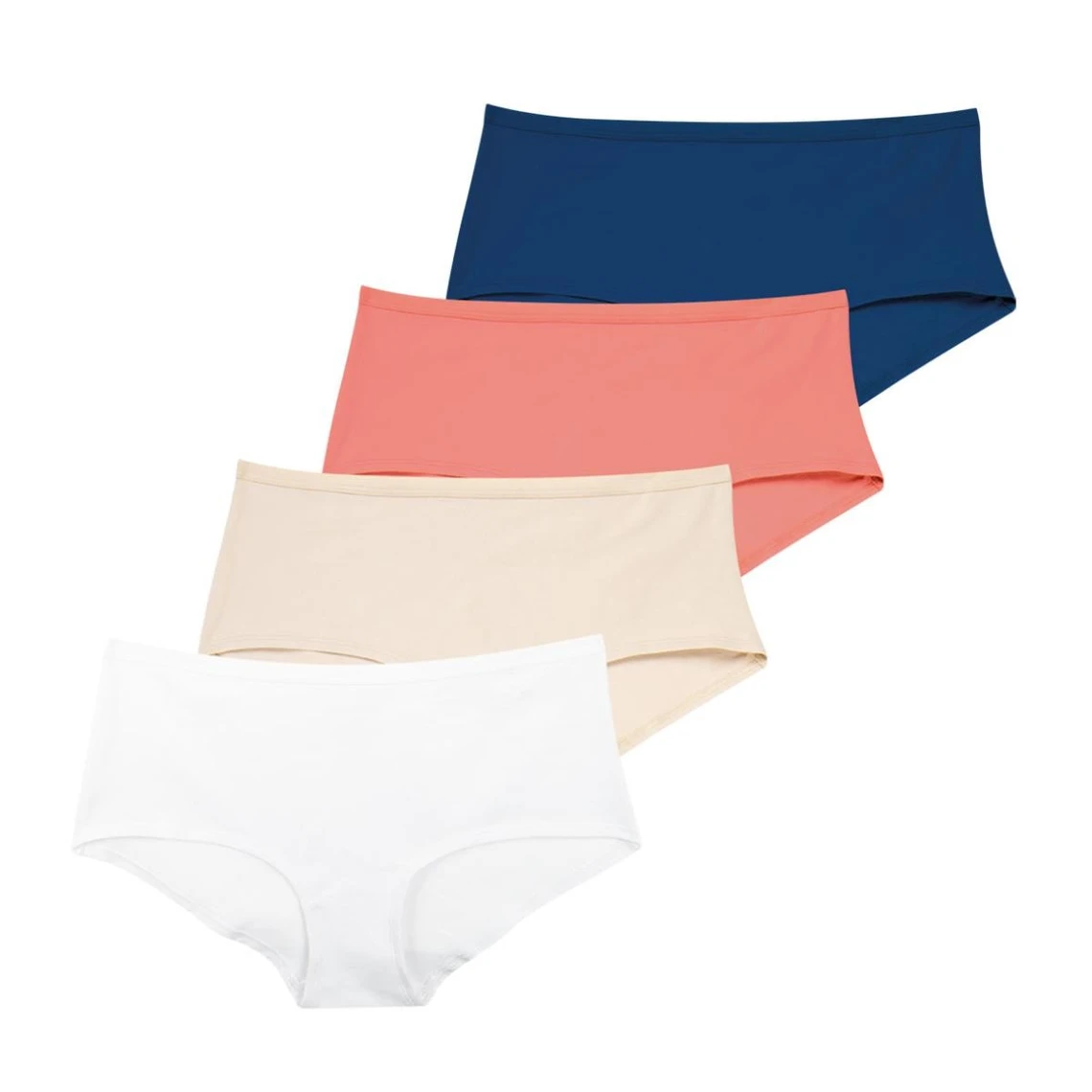 Athena Lot de 4 Boxers Femme Ecopack Basic en Coton Stretch 4 Athena Lot de 4 Boxers Femme Ecopack Basic en Coton Stretch – Image 2