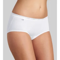 Sloggi Basic : Lot de 4 Culottes Classiques en Coton Blanc -FITANCY Boutique lot de 4 culottes classiques blanc 1273177 1200x1200