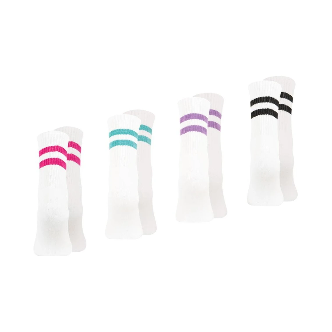 Lot De 4 Paires De Chaussettes Mi-hautes Femme Sport Wilson 5 Lot De 4 Paires De Chaussettes Mi-hautes Femme Sport Wilson – Image 3