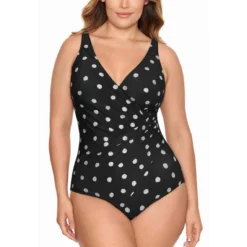 Miraclesuit Maillot De Bain 1 Pièce Plongeant Bonnet E-G
