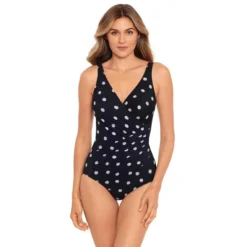 Maillot De Bain 1 Pièce Plongeant Noir Miraclesuit Pizzelles -FITANCY Boutique maillot de bain 1 piece plongeant noir 3368394 4 1140x1140