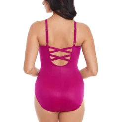 Maillot De Bain 1 Pièce Plongeant Violet Miraclesuit Rock Solid -FITANCY Boutique maillot de bain 1 piece plongeant violet 3368402 3 1140x1140