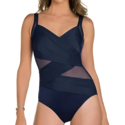 Maillot De Bain Gainant Une Pièce Armatures Miraclesuit MADERO Midnight