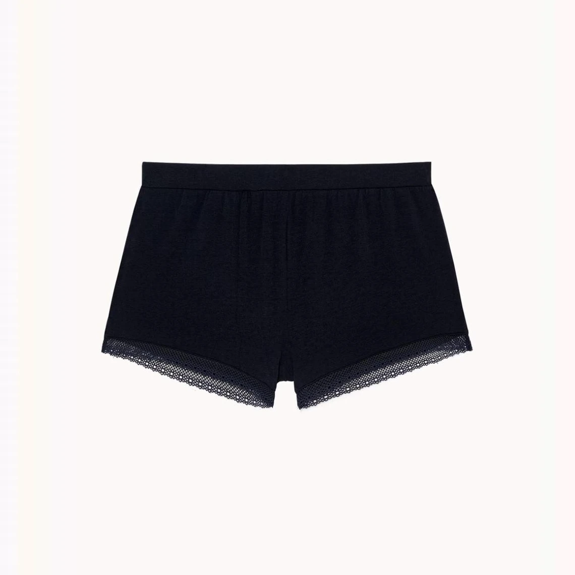 Passionata Mini Short Taille Haute En Coton - Noir 6 Passionata Mini Short Taille Haute En Coton - Noir – Image 4