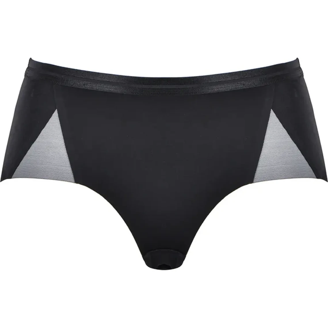 Naturana Culotte Noire Coupe Épurée avec Détails en Mesh 7 Naturana Culotte Noire Coupe Épurée avec Détails en Mesh – Image 5