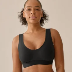 Naturana Brassière Sans Armatures Souple – Noir