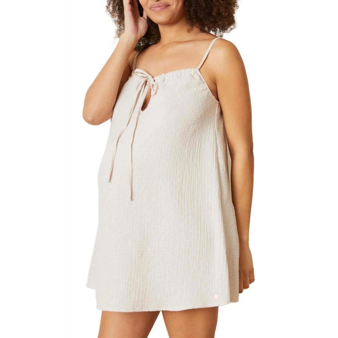 Cache Coeur Nuisette De Grossesse Et D'allaitement - Cache Cœur Lingerie - Beige 3 Cache Coeur Nuisette De Grossesse Et D'allaitement - Cache Cœur Lingerie - Beige