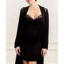 Nuisette De Grossesse Et D'allaitement Noir Cache Coeur Lingerie Serenity 7 Nuisette De Grossesse Et D'allaitement Noir Cache Coeur Lingerie Serenity -FITANCY Boutique nuisette de grossesse et dallaitement noir 3296452 3 1140x1140