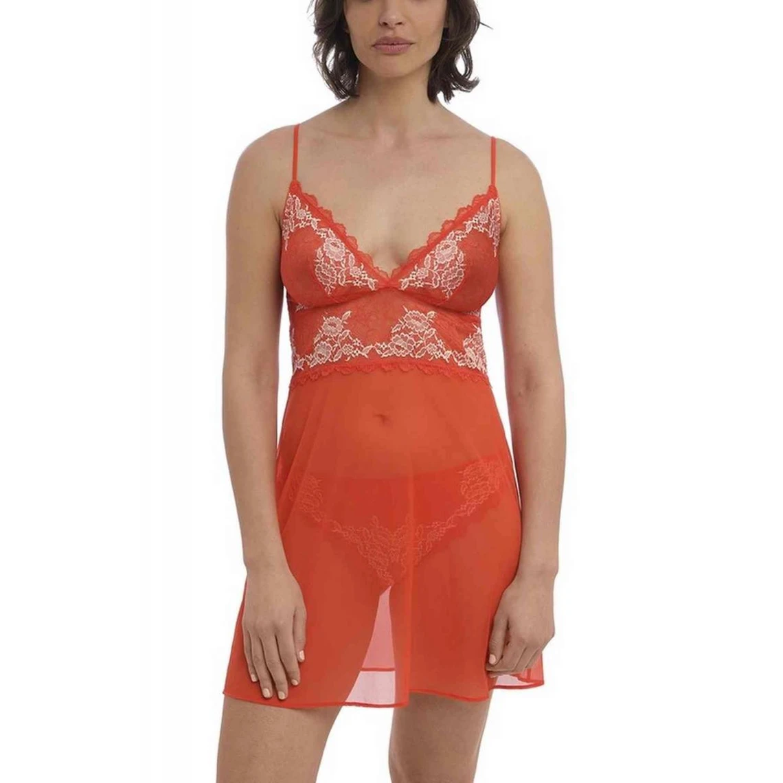Nuisette - Orange Wacoal Lingerie LACE PERFECTION 3 Nuisette - Orange Wacoal Lingerie LACE PERFECTION
