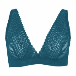 Athena - Soutien-Gorge Foulard Triangle en Dentelle Sans Armatures