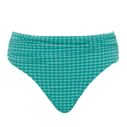 Culotte De Bain Froncée Vert 12 Culotte De Bain Froncée Vert -FITANCY Boutique panache maillot gather culotte swimwear gingham 3645955 2 6793b78b23a33 1140x1140