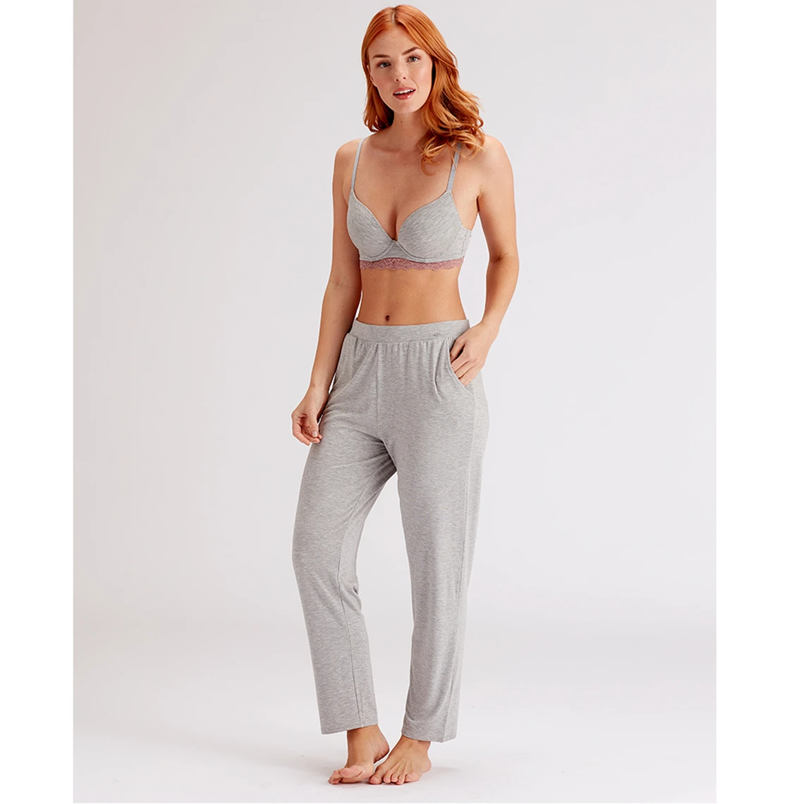 Pantalon De Détente Pretty Polly CASUAL COMFORT Gris 6 Pantalon De Détente Pretty Polly CASUAL COMFORT Gris – Image 4