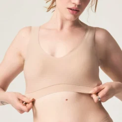 Brassière Paddée Sans Armatures Vneck Chantelle Soft Stretch Nude