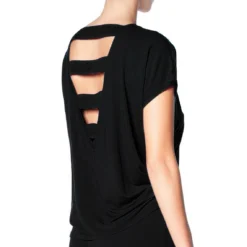 Jeanne Tee Shirt Noir En Modal -FITANCY Boutique photo 42 3558678 3 1140x1140