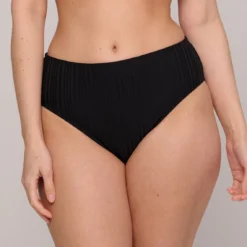 Bikini Slip Taille Haute Noir