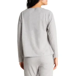 Pyjama Long Femme JOGGER Athena -FITANCY Boutique pyjama long femme jogger athena gris en coton 3671735 7936775 75 1140x1140
