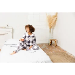 Pyjama Long Femme - Blanc Naf Naf Homewear -FITANCY Boutique pyjama long femme 3397434 2 1140x1140