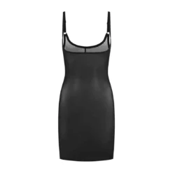 Bye Bra Powermesh Shapewear - Robe Gainante Buste Ouvert Noire -FITANCY Boutique robe buste ouvert gainante noire 3384864 4 1140x1140